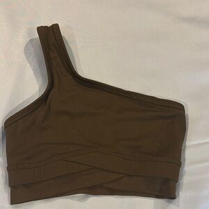 One-Shoulder black Women's bra
